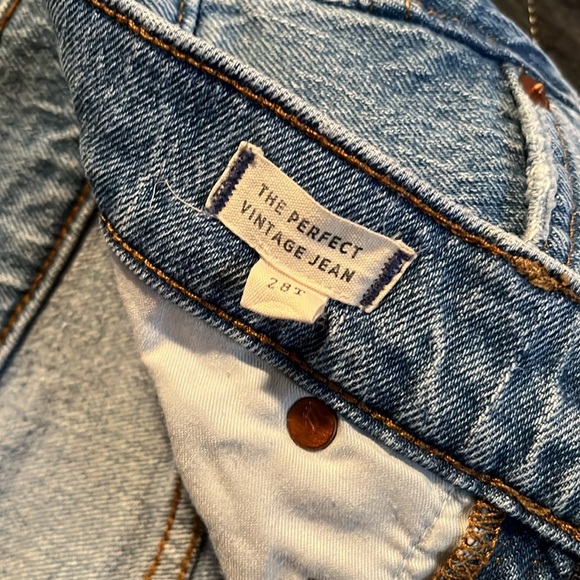 Madewell 28 Tall Perfect Vintage Jean in Banner Wash - Picture 2 of 5